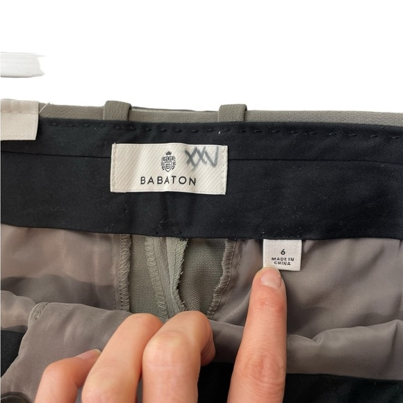 Aritzia Babaton Program/Quant Pant (size 6) High Rise Flare Olive Leaf Green - Picture 11 of 15